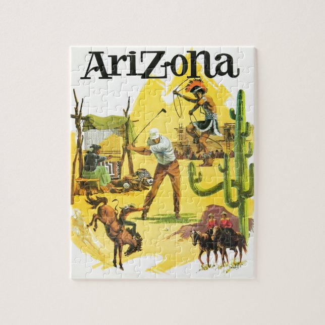 Puzzle La publicité vintage de l'Arizona (Vertical)