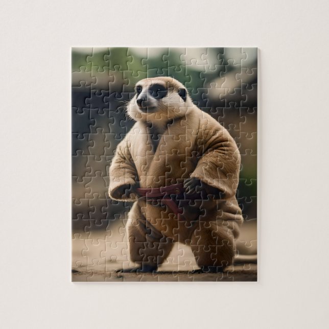 Puzzle La Puissante Meerkat : La Fusillade Du Sumo, (Vertical)