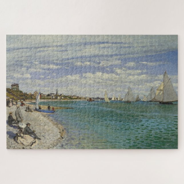 Puzzle La Régate à Sainte-Adresse de Claude Monet (1867) (Horizontal)