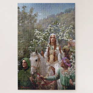Puzzle La reine Guinevere à la fête de mai (par John Coll
