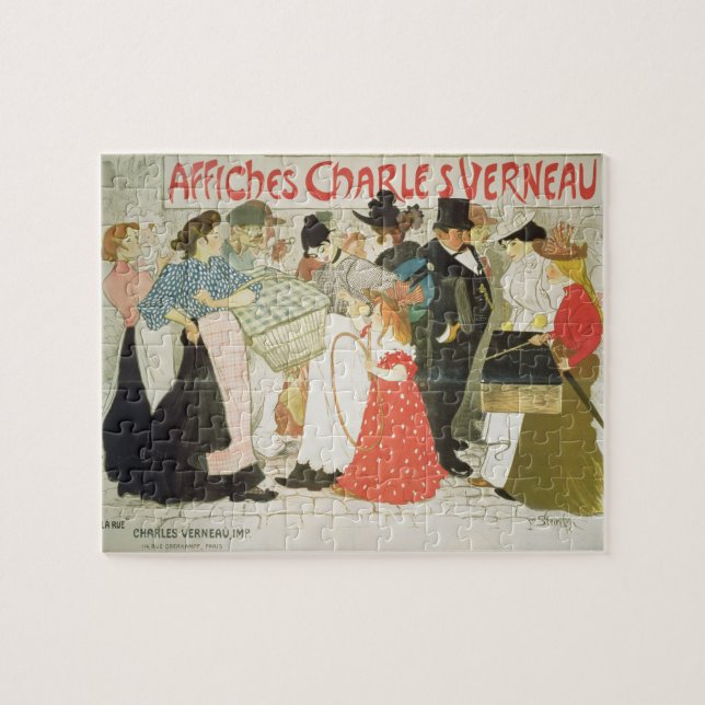 Puzzle "La rue", affiche pour l'imprimante Charles Verne (Horizontal)