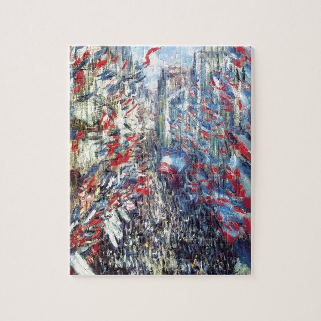 Puzzle La rue Montorgueil, Paris par Claude Monet (Vertical)