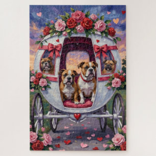 Puzzle La Saint-Valentin du bouledogue
