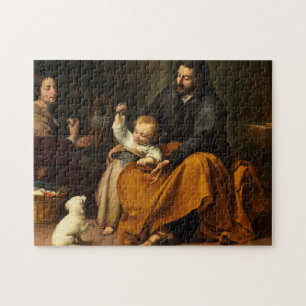 Puzzle La Sainte Famille avec un Petit Oiseau par Murillo