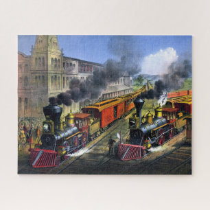 Puzzle La scène ferroviaire américaine quitte la jonction