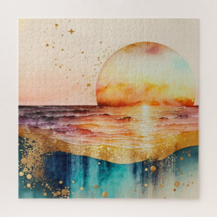 Puzzle La série de plage à l'aquarelle Design 3