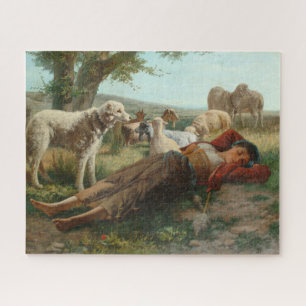 Puzzle La Siesta de la Goatherder Girl (par Carlo Ademoll