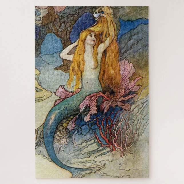 Puzzle « La Sirène » par Warwick Goble (Vertical)