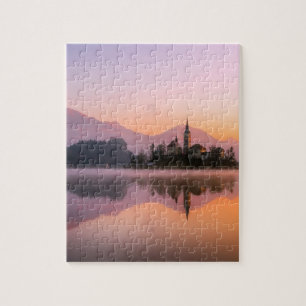 Puzzle La Slovénie sous le soleil couchant