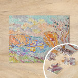 Puzzle La Sologne | Louis Valtat<br><div class="desc">La Sologne (1918) | Oeuvre originale de l'artiste français Louis Valtat (1869-1952). Le tableau représente un paysage abstrait moderne aux couleurs vives orange, bleu et vert. Utilisez les outils de conception pour ajouter du texte personnalisé ou personnaliser l'image.</div>
