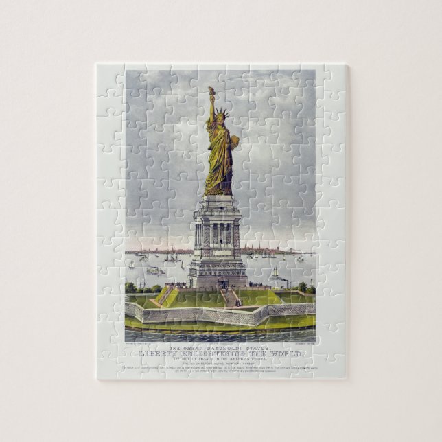 Puzzle La Statue de la Liberté, La Grande Statue de Barth (Vertical)