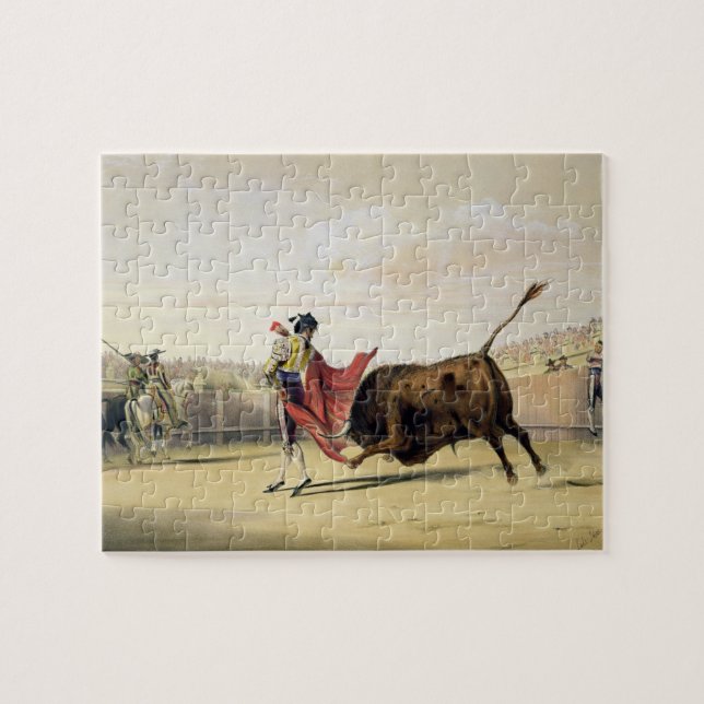 Puzzle La Suerte de la Capa, 1865 (litho de couleur) (Horizontal)