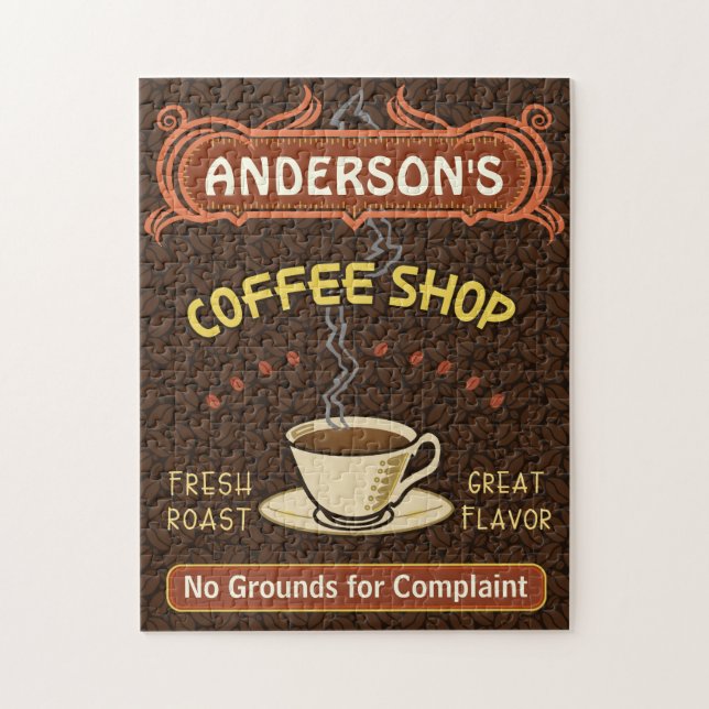 Puzzle La tasse de café-restaurant créent votre propre (Vertical)