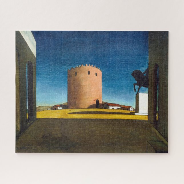 Puzzle La Tour Rouge | Giorgio de Chirico |  (Horizontal)