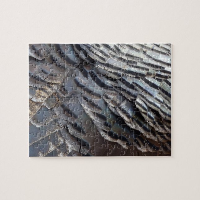 Puzzle La Turquie sauvage plumes II Design Abstrait de la (Horizontal)