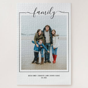 Puzzle La typographie de famille de photos do-it-yourself