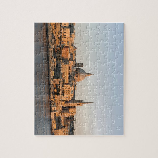 Puzzle La Valette, Malte au crépuscule (Vertical)