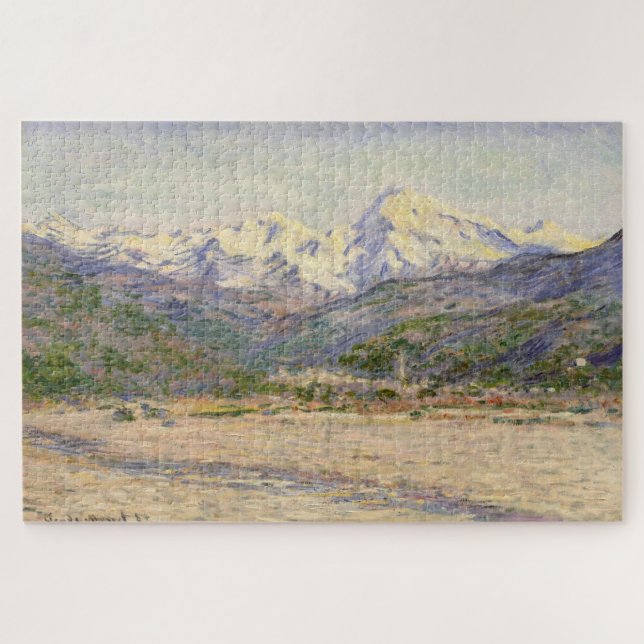 Puzzle La Vallée de la Nervia de Claude Monet (1884) (Horizontal)