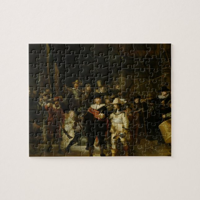 Puzzle La Veille de la nuit, Rembrandt van Rijn (Horizontal)
