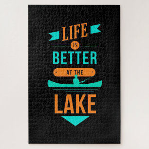 Puzzle La Vie De Kayak Est Meilleure Au Lac