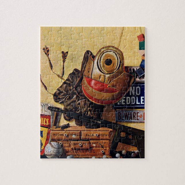 Puzzle La vie toujours des jouets de garçons (Vertical)