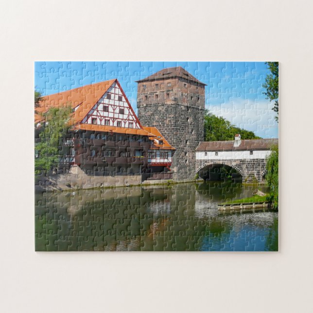 Puzzle La vieille ville de Nuremberg en Allemagne. (Horizontal)