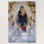 Puzzle La Vierge aux anges, Bouguereau<br><div class="desc">William-Adolphe Bouguereau (30 novembre 1825 - 19 août 1905) est peintre universitaire français. Dans ses peintures de genre réalistes, il a utilisé des thèmes mythologiques, faisant des interprétations modernes de sujets classiques, en mettant l'accent sur le corps humain féminin. Au cours de sa vie, il jouissait d'une grande popularité en...</div>