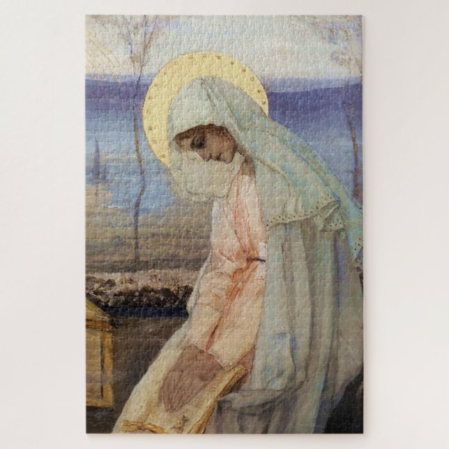 Puzzle "La Vierge Marie" par Mikhaïl Nesterov (Vertical)