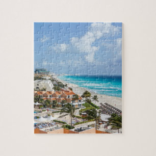Puzzle La ville de Cancun au bord de la plage