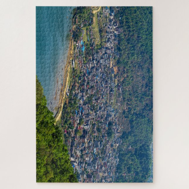 Puzzle La ville de Pokhara au Népal (Vertical)