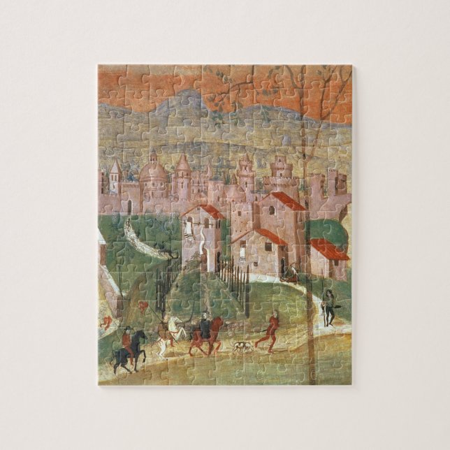 Puzzle La ville de Prato (fresque) (Vertical)