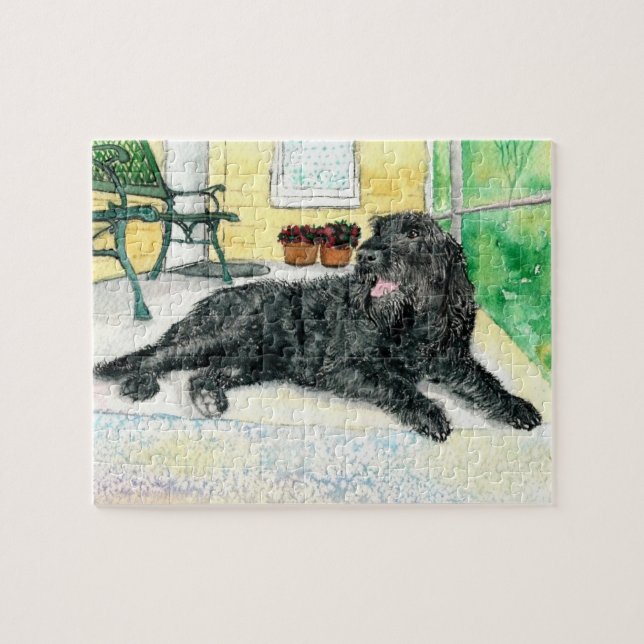 Puzzle Labradoodle noir (Horizontal)