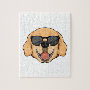 Puzzle Labrador avec lunettes de soleil