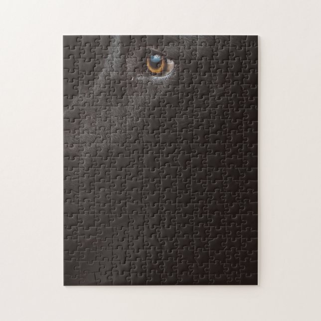 Puzzle labrador noir (Vertical)