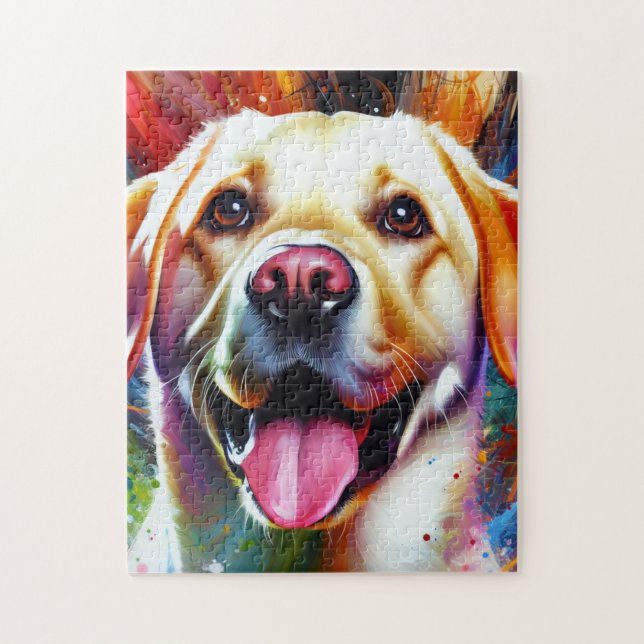 Puzzle Labrador Retriever Dog Acrylique Amoureux des chie (Vertical)