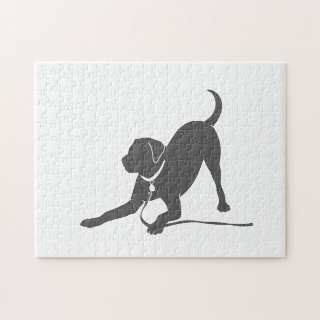 Puzzle Labrador retriever silhouette (Horizontal)