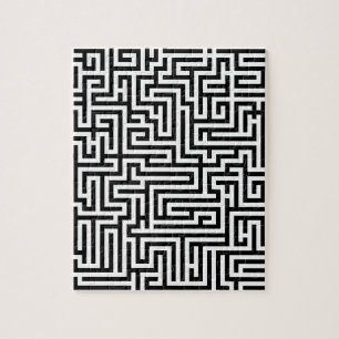 Puzzle Labyrinthe noir et blanc de labyrinthe