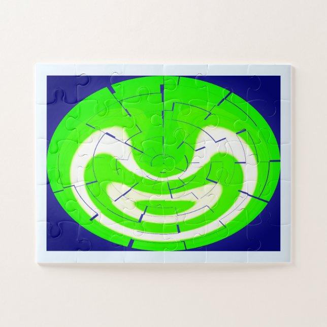 Puzzle labyrinthe vert (Horizontal)