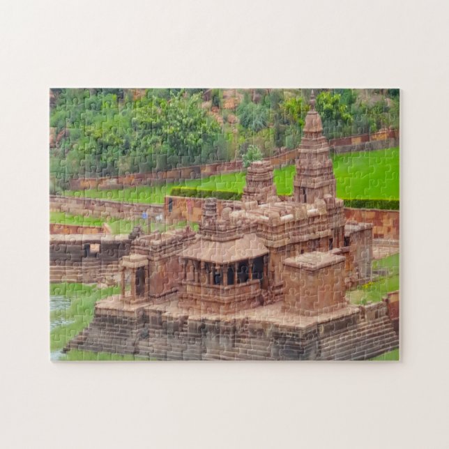 Puzzle Lac Agasthya lac temple Bhuthanatha Badami (Horizontal)