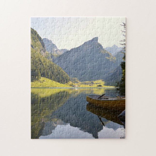 Puzzle Lac alpin mountain en Suisse (Vertical)