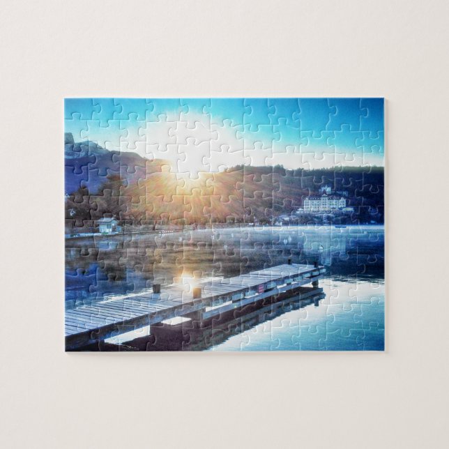 Puzzle Lac Annecy, Menthon St Bernard - Haute-Savoie (Horizontal)