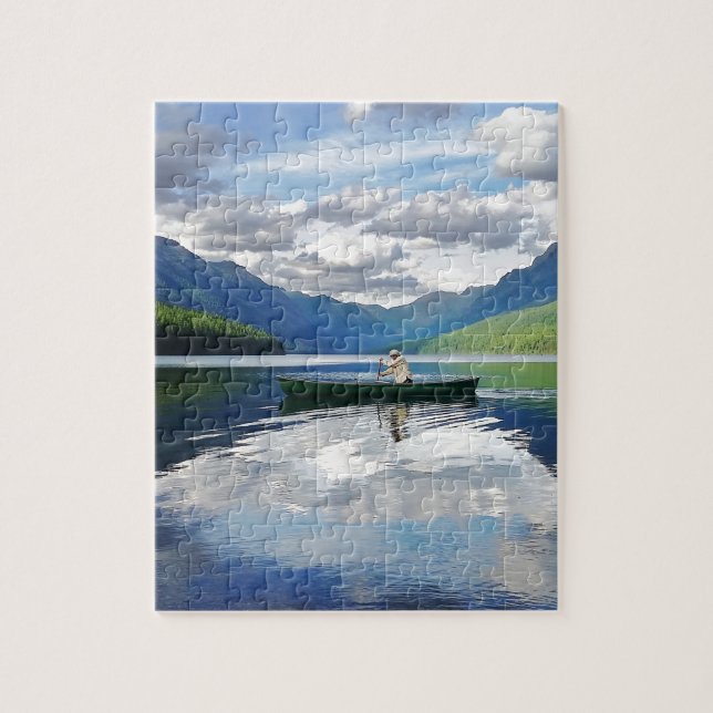 Puzzle Lac Bowman - Parc national des Glaciers Montana (Vertical)
