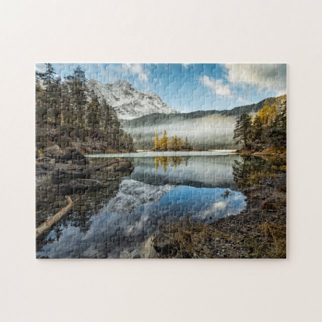 Puzzle Lac Eibsee mood | de matin (Horizontal)