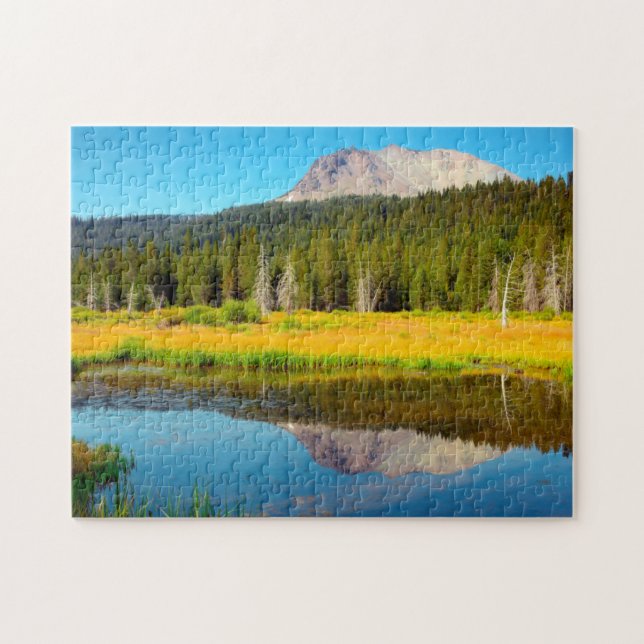 Puzzle Lac Hat dans le parc national volcanique de Lassen (Horizontal)