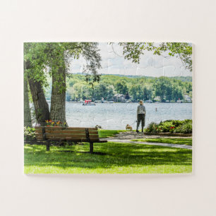 Puzzle Lac Lakeville NY Conesus Surdimensionné
