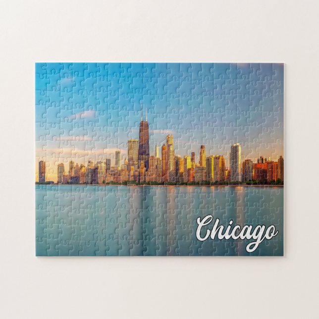 Puzzle Lac Michigan, Chicago, Illinois, États-Unis (Horizontal)