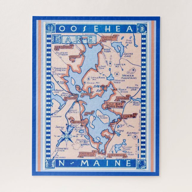 Puzzle Lac Moosehead ME 16x20 (Vertical)