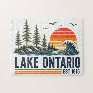 Puzzle Lac Ontario Vintage Grands Lacs Vie Lacustre