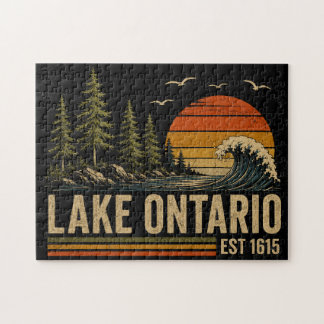 Puzzle Lac Ontario Vintage Grands Lacs Vie Lacustre