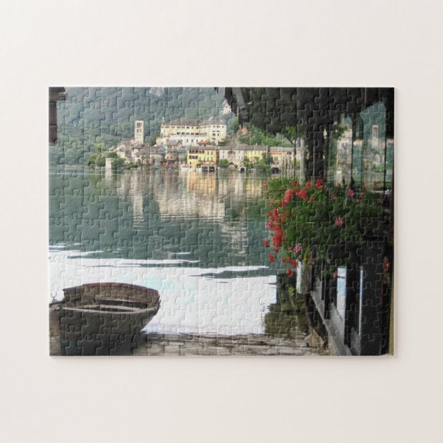 Puzzle Lac pittoresque d'Orta, Italie (Horizontal)